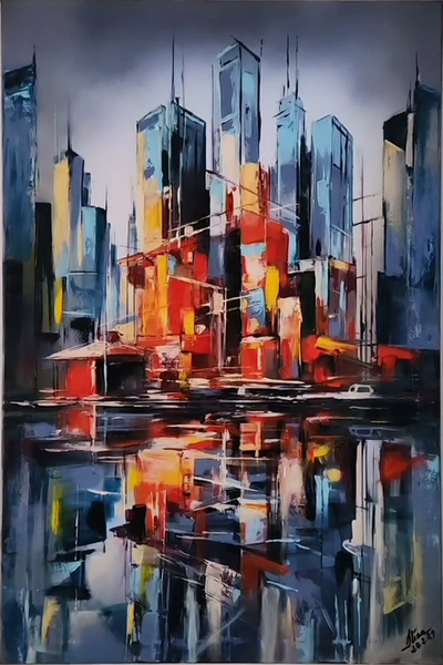 ArteDiAlina.com painting: Living geometry